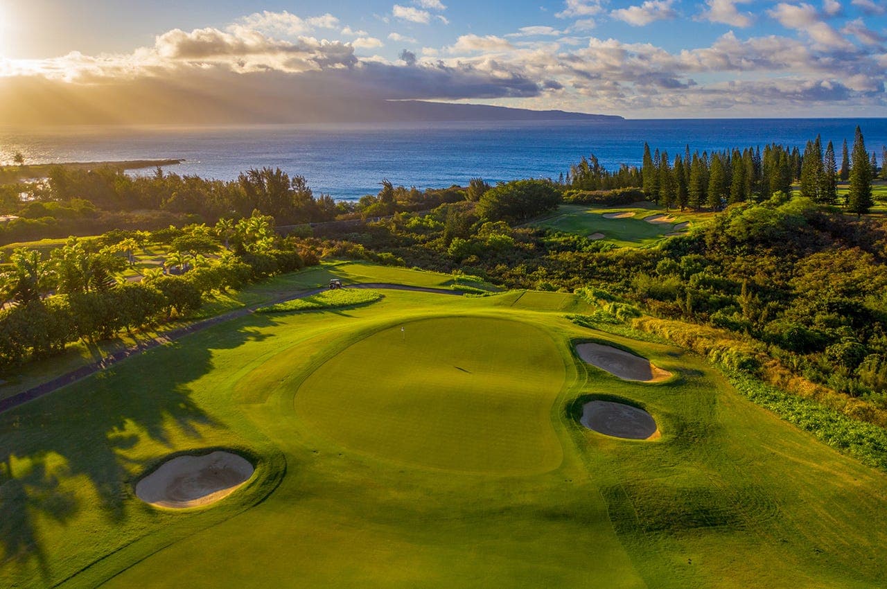 The Plantation Course at Kapalua in Hawaii is green again