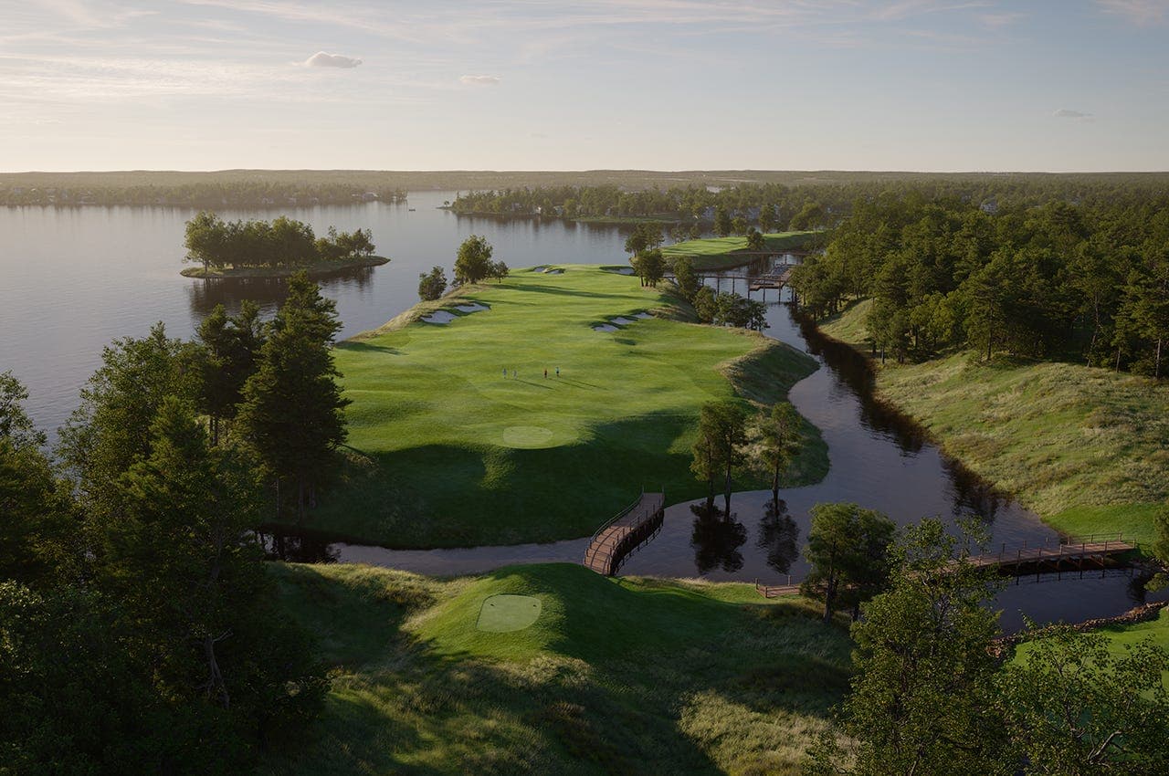 New private golf club in Texas sits on former lakeshore mining site