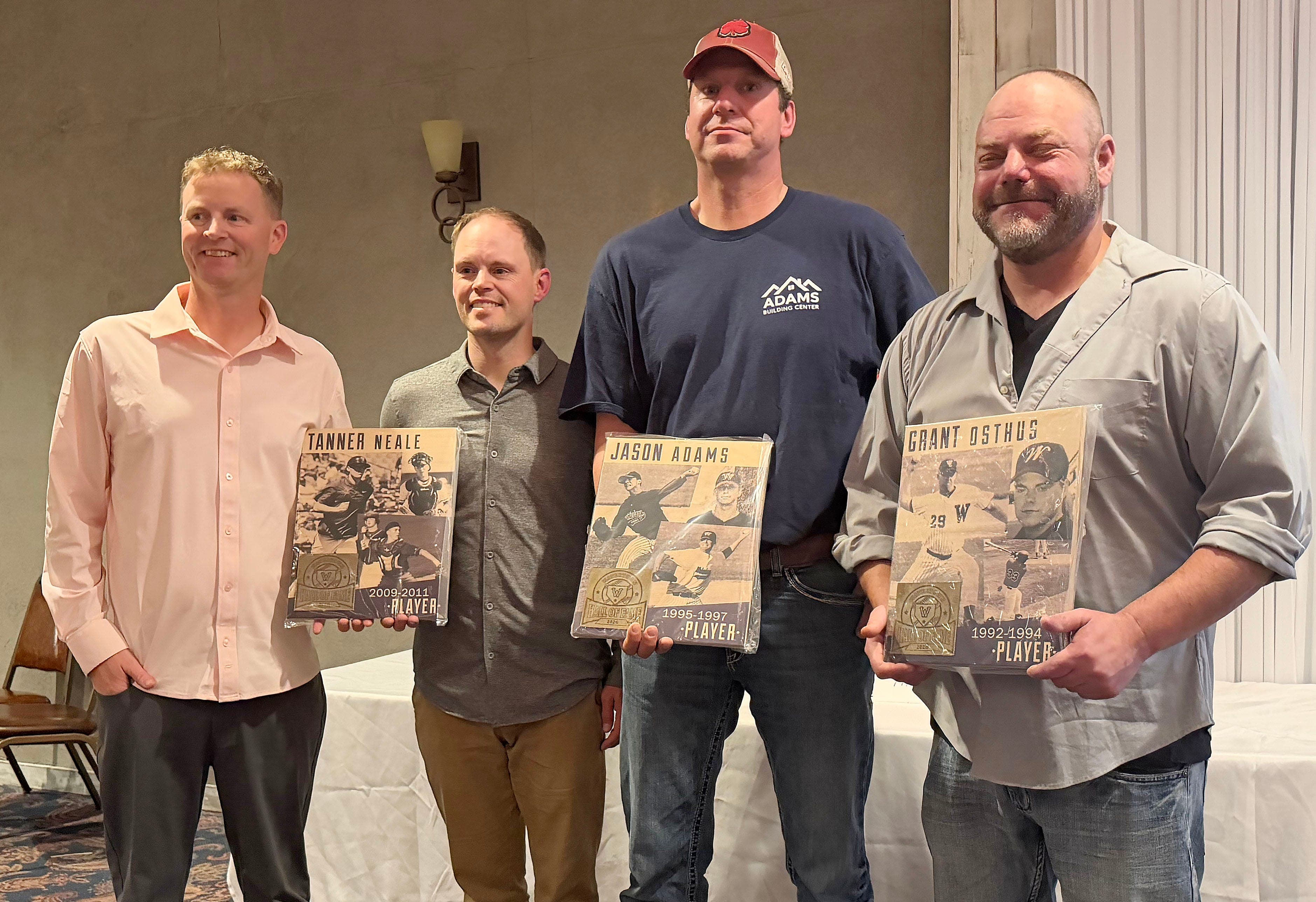 Tanner Neale, Jason Adams and Grant Osthus become hall of famers