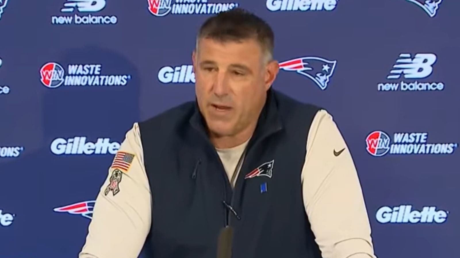 Mike Vrabel Talked for Three Minutes. He Never Said Dianna Russini's Name