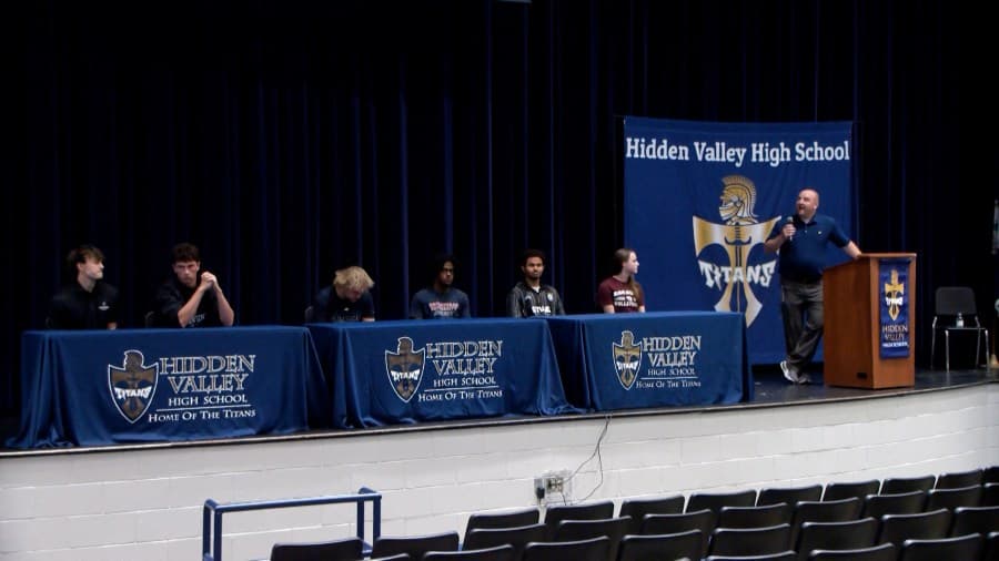 Six Hidden Valley student athletes sign NLI