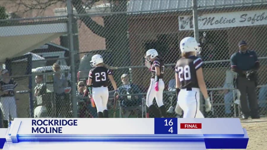 Rockridge Softball stays perfect wins 16-4