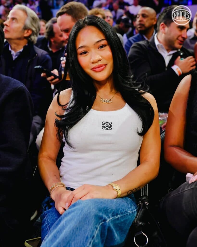 Suni Lee Goes Viral Courtside as Knicks Fans Blame Her for Wild Playoff Loss
