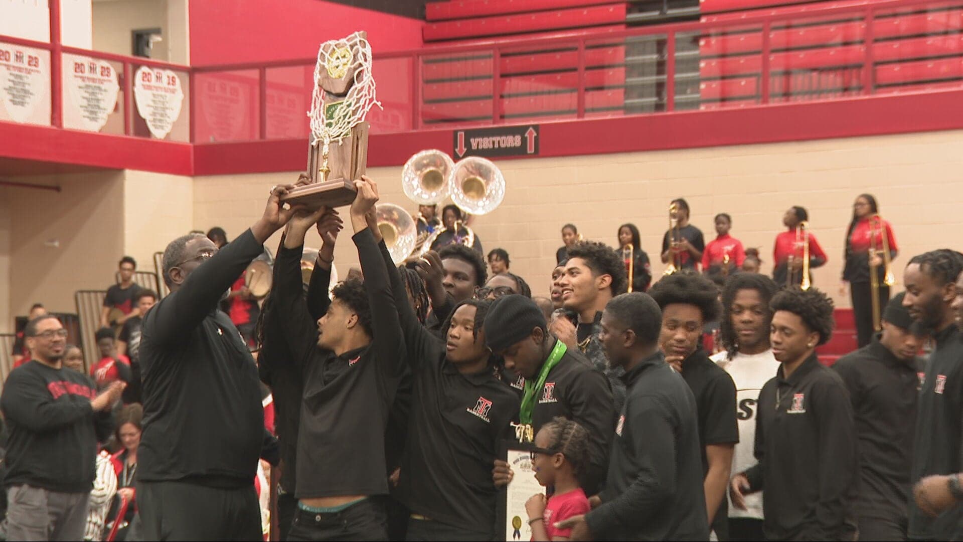 School district honors high school boys basketball champs in Trotwood