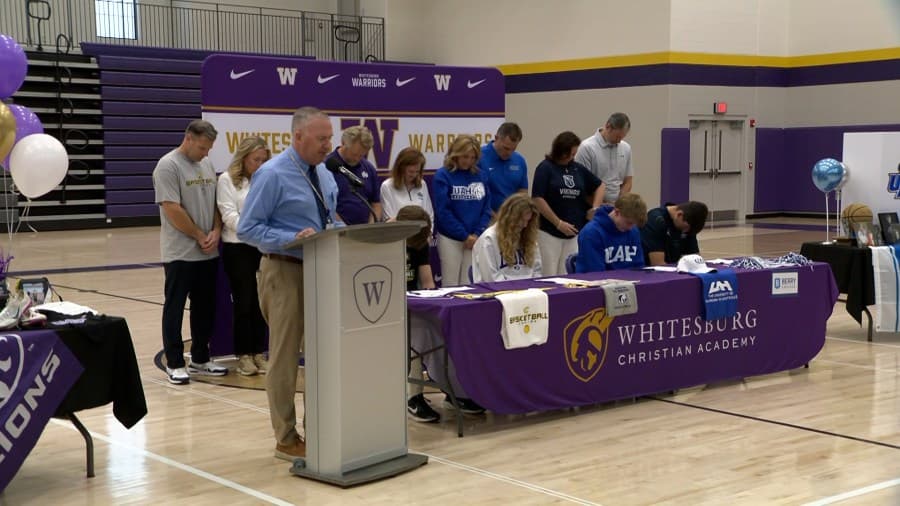 Four student athletes from Whitesburg Christian sign to play at the college level