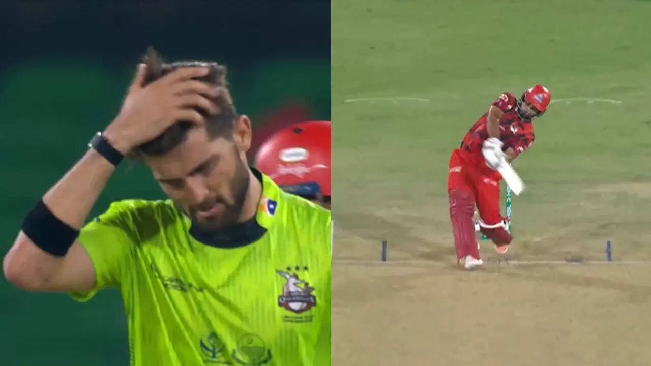 Watch: 50 runs off three overs! Shaheen Afridi, Haris Rauf taken to cleaners in PSL