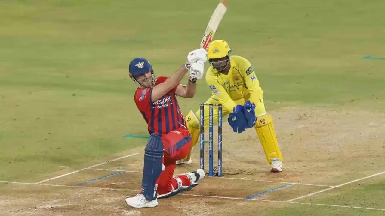 Mitchell Marsh lights up Lucknow, dents CSK's IPL playoff push in LSG's seven-wicket victory