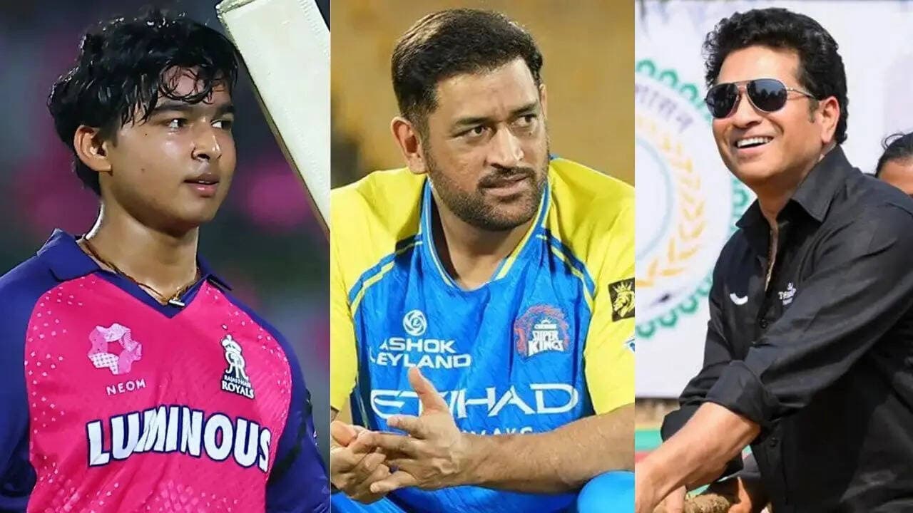 'Same aura': 15-year-old Vaibhav Sooryavanshi compared to MS Dhoni, Sachin Tendulkar after IPL heroics