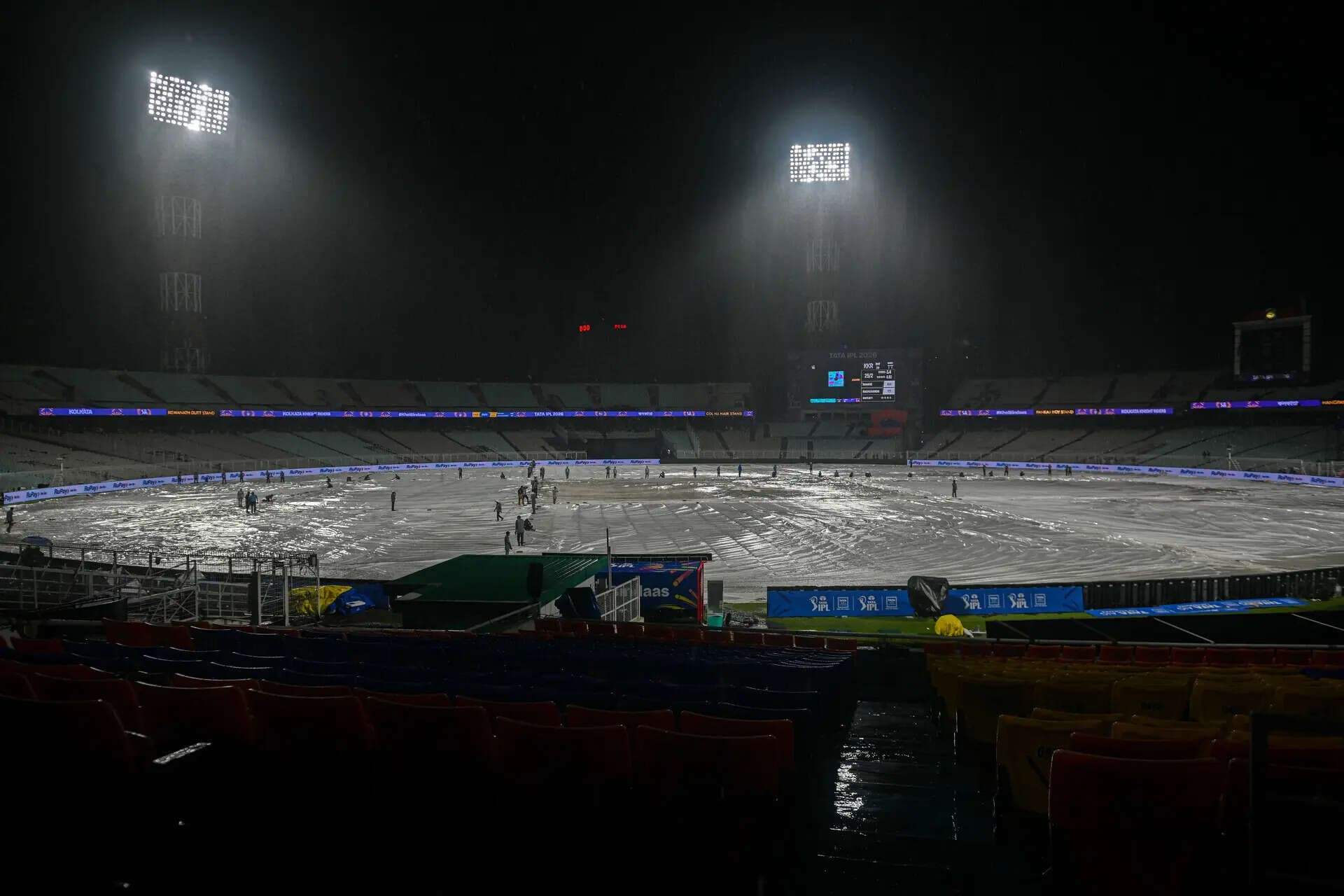 IPL 2026: Kolkata Knight Riders get off the mark, thanks to a washout