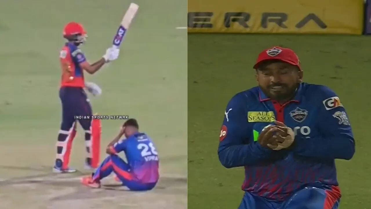 Head in hands: Vipraj Nigam left stunned as Karun Nair drops Shreyas Iyer twice in PBKS record chase - Watch