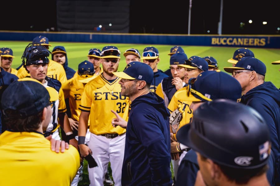Bucs Baseball breaks 9-year losing streak against Virginia Tech taking down the Hokies 9-4