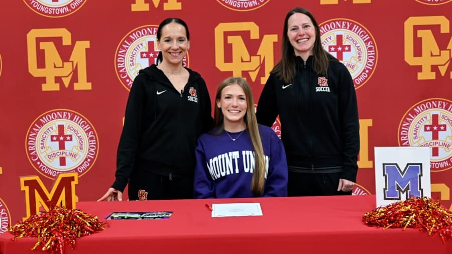 Cardinal Mooney 2-sport standout commits to college