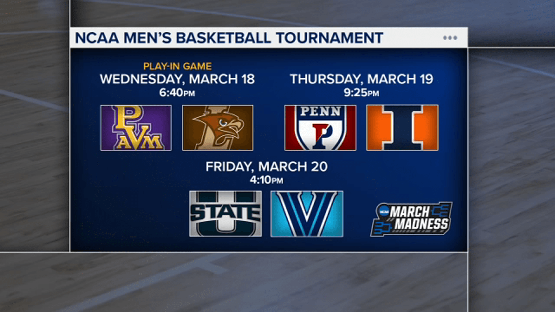 March Madness setup begins in South Philadelphia