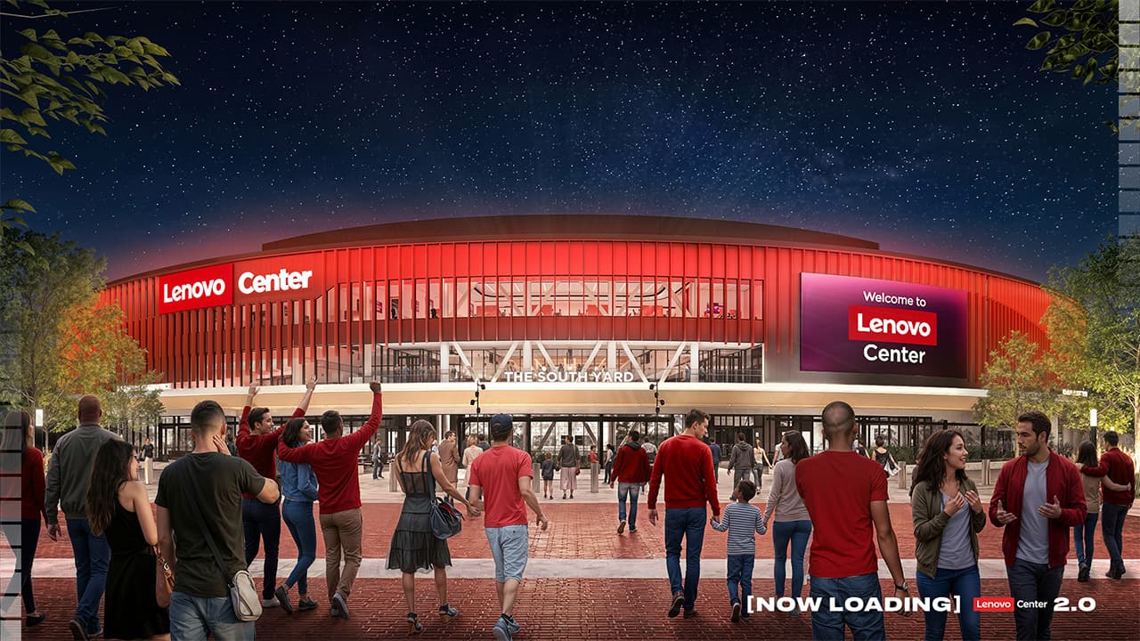 Upgrades start at Lenovo Center; developer shares new renderings