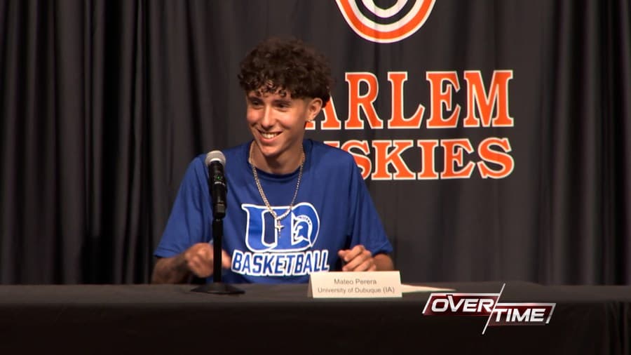 Harlem’s all-time scoring leader Mateo Perera signs with the University of Dubuque