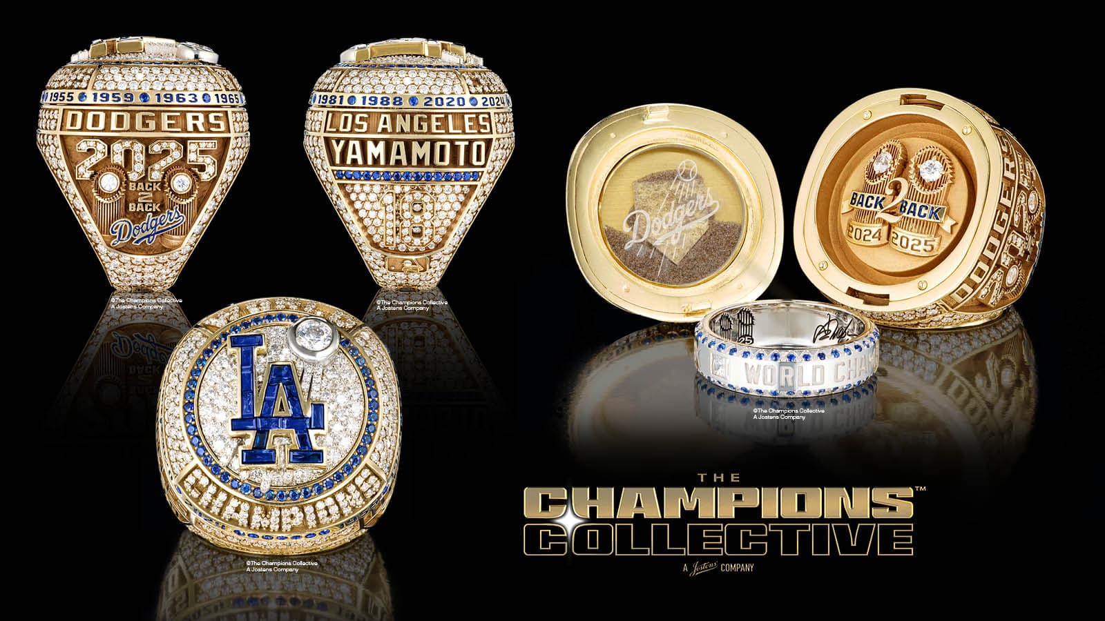THE CHAMPIONS COLLECTIVE PRESENTS THE DODGERS’ 2025 WORLD SERIES RING FEATURING GAME SEVEN DIRT