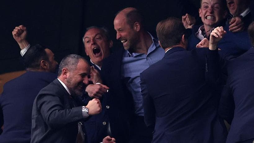 Prince William celebrates 'amazing night' as Villa fans party