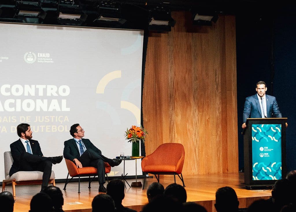 STJD hosts 2nd national meeting of football sports courts at CBF