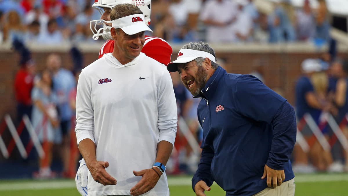 Ole Miss football’s Trinidad Chambliss subtly shades Lane Kiffin in Pete Golding comparison