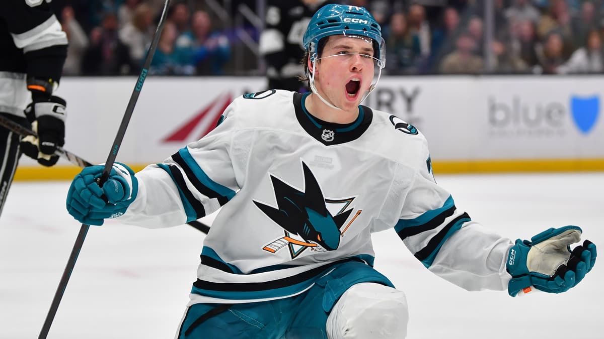 Macklin Celebrini breaks Joe Thornton's Sharks record for most points in season