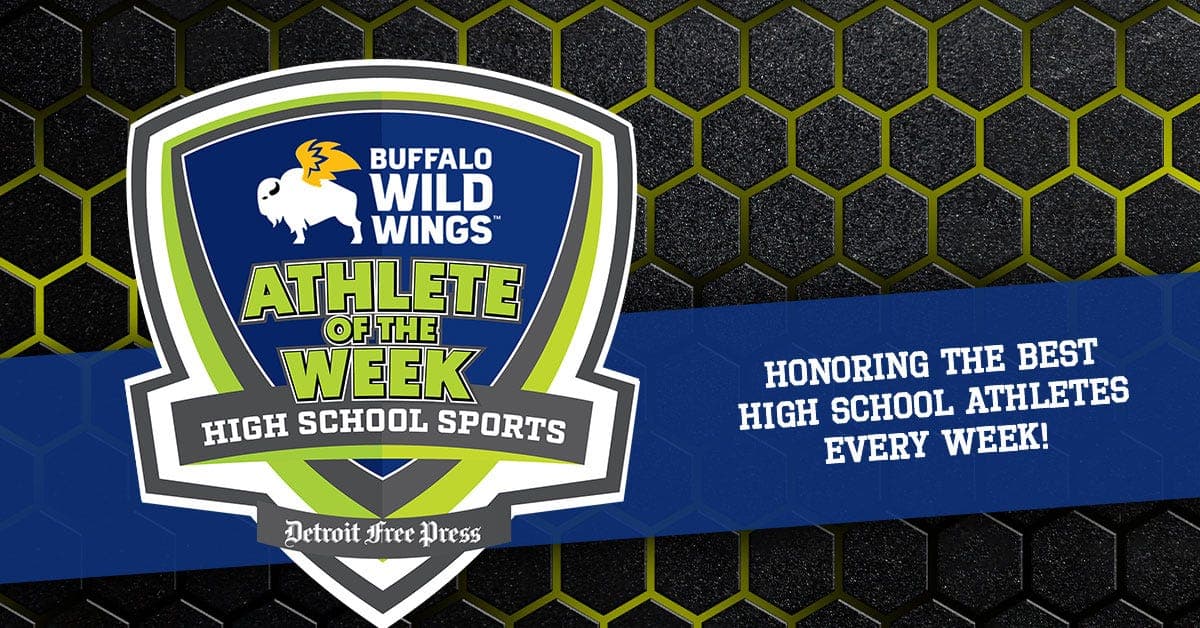 Royal Oak Shrine's Nate Alba voted the Freep Buffalo Wild Wings Athlete of the Week.