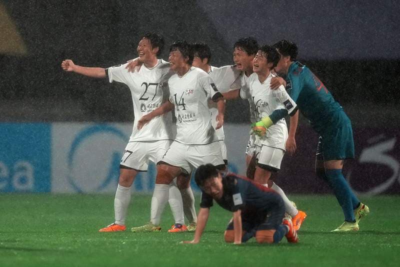 North Korean women's football team beat South Korean hosts in rarity
