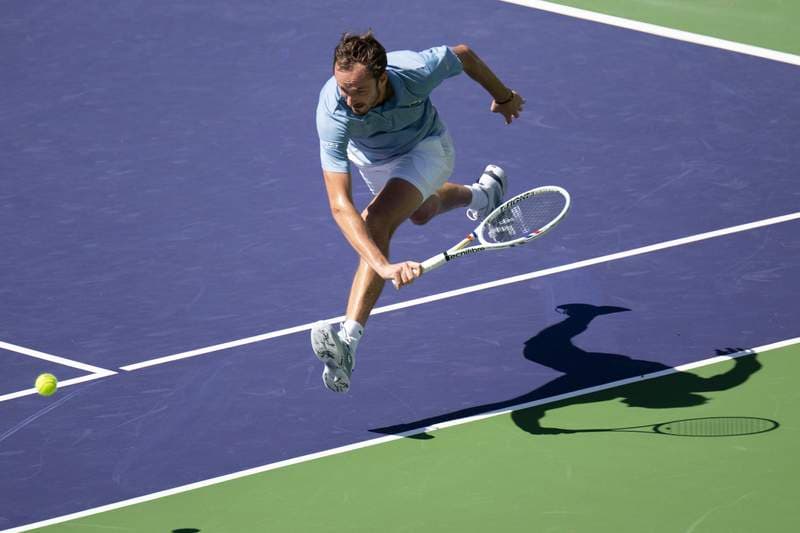 Advantage Medvedev after bags make winning return