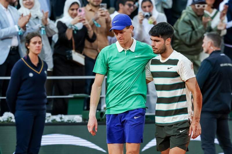 Jannik Sinner Shows Class With His Message for Carlos Alcaraz After French Open Withdrawal