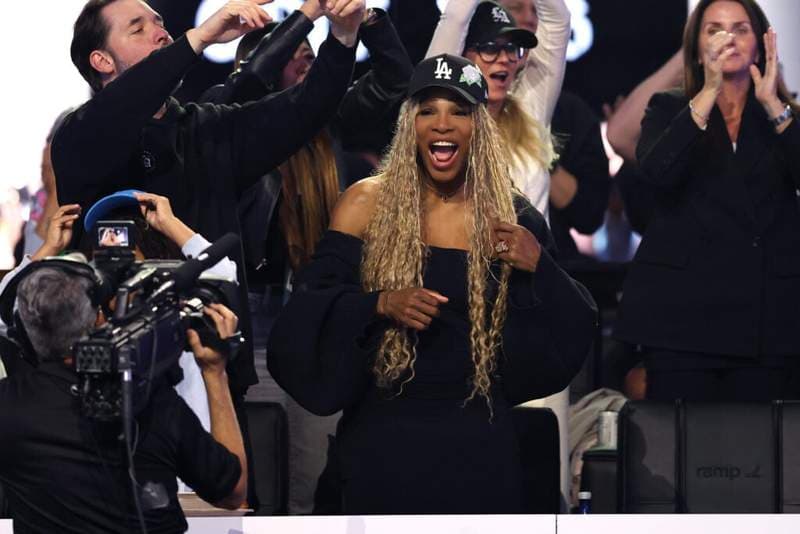 Serena Williams joins Tommy Fleetwood and Justin Rose in TGL Finals celebrations