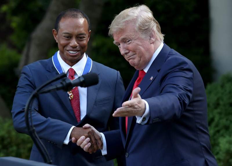Tiger Woods makes President Donald Trump revelation after his rollover crash