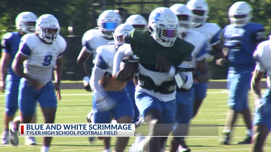 Tyler Lions finish 2026 spring football with annual Blue and White scrimmage