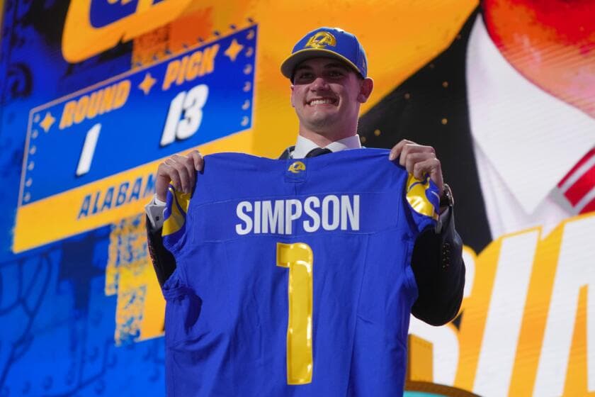 Ty Simpson says he didn't notice criticism Rams received for drafting him