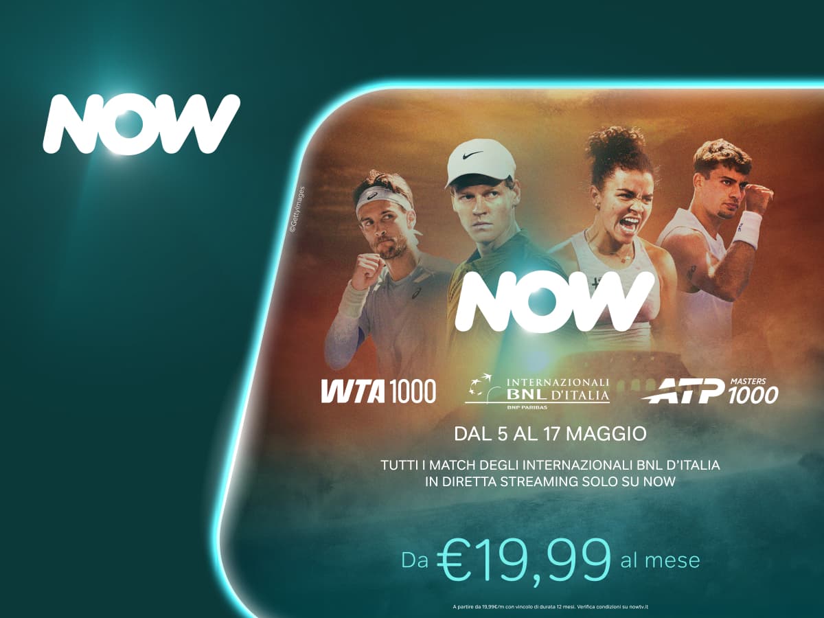 Top-class tennis is here! All the Italian Open on NOW 