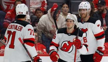 Devils score three times in third period, eliminate Red Wings from playoff contention