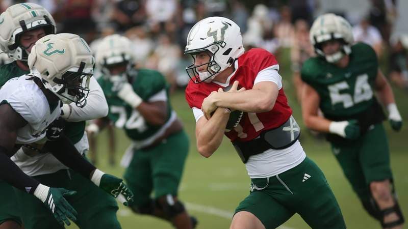 The next Byrum Brown? 2 quarterbacks on display in USF’s spring game