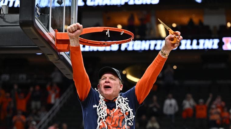 Illinois' Brad Underwood gets choked up after snapping 21-year Final Four drought