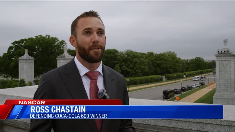 Defending Coca-Cola 600 Winner Ross Chastain Visits Arlington National Cemetery