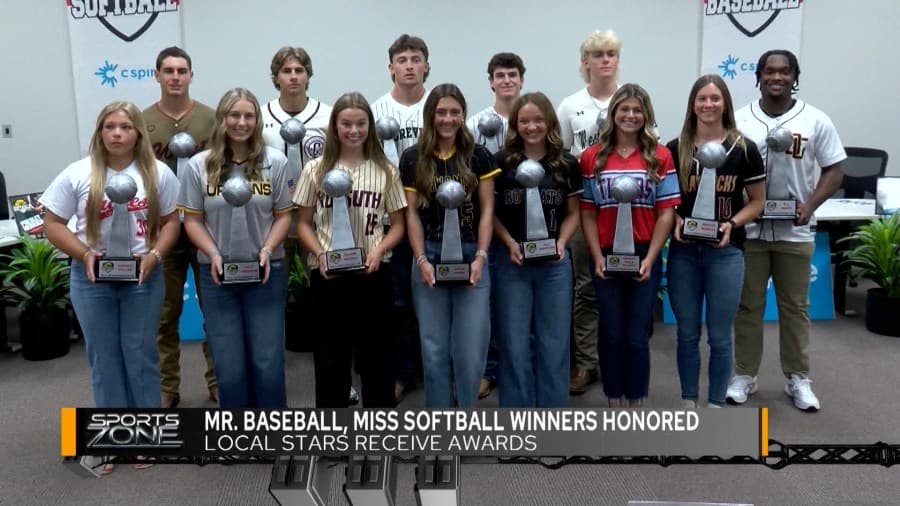 Mr. Baseball, Miss Softball 2026 Winners Receive Awards