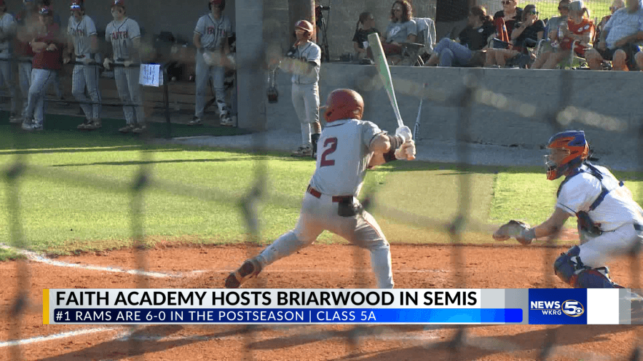 No. 1 Faith Academy baseball to host Briarwood in 5A state semifinals