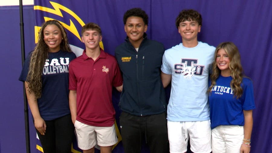 Five Peoria Christian seniors honored at sports signing ceremony Tuesday