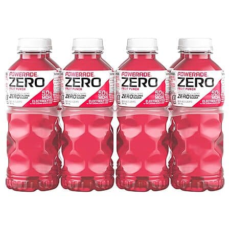 8-Pack 20-Ounce POWERADE Zero Fruit Punch Sports Drink $3.58 w/ S&S + Free Shipping w/ Prime or on $35+