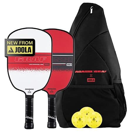 JOOLA Agassi/GRAF Champion Set w/ Pickleball Paddles, Balls & Sling Bag $37.97 + Free Shipping (5 replies)