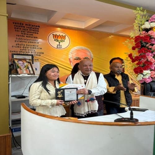 BJP Meghalaya Marks 47 Years with Flair: Honours Excellence in Various Fields