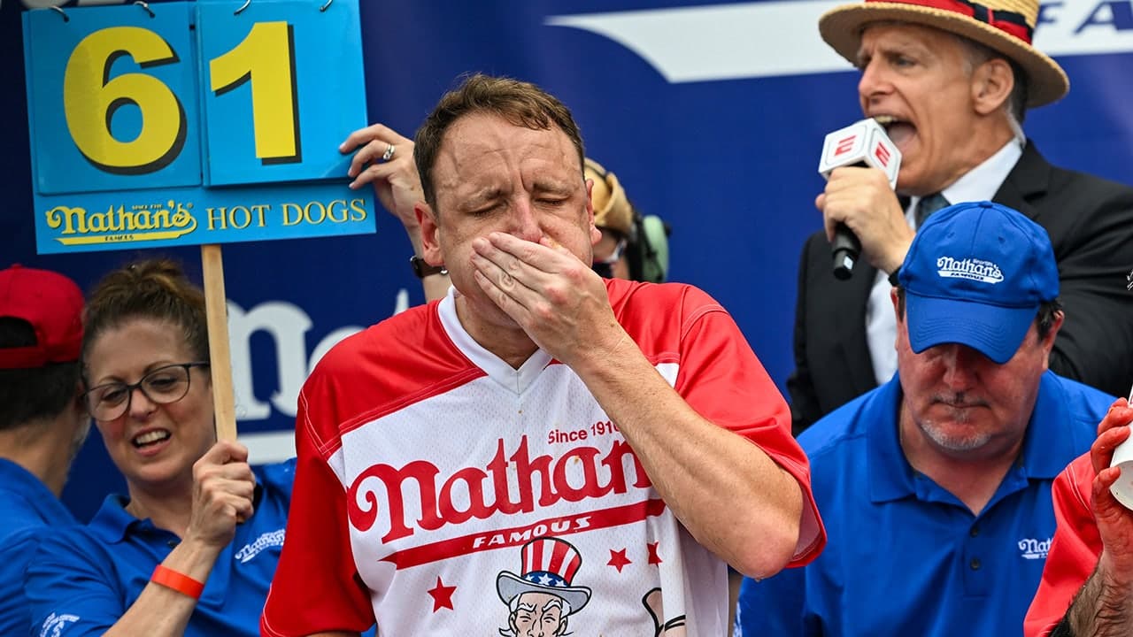Joey Chestnut reveals foods he won't eat in competition as he tours Minor League stadiums for local delicacies