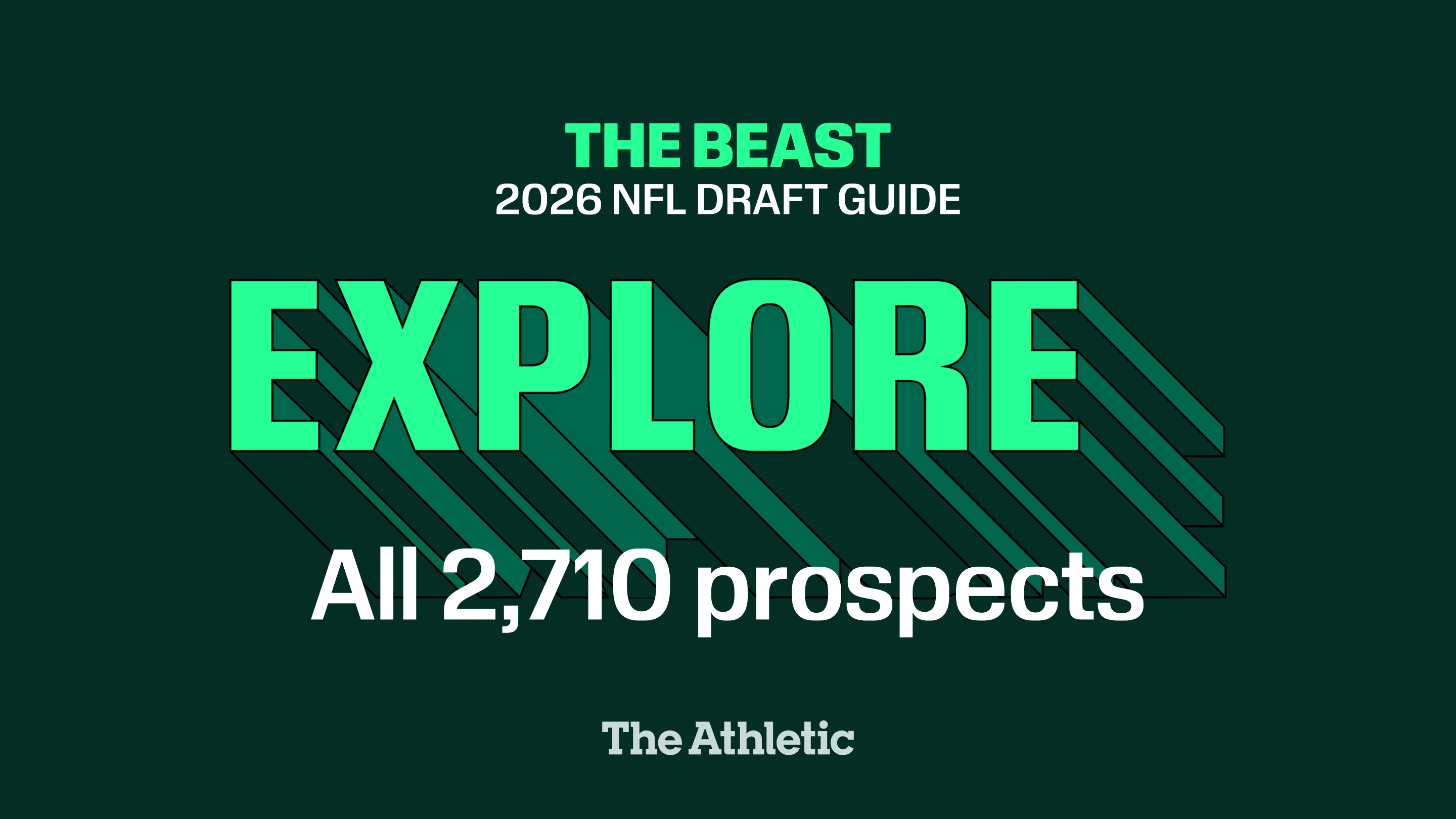 Explore more than 2,700 NFL Draft prospects in the 2026 edition of 'The Beast'