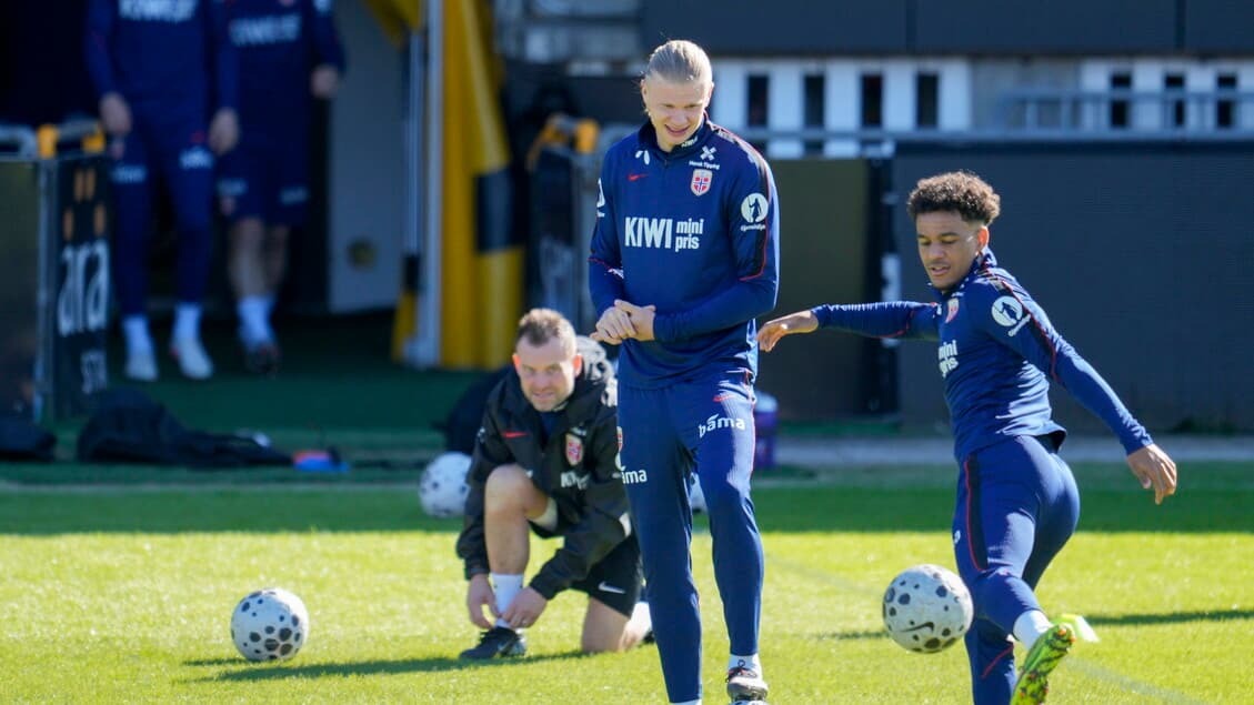 Seduta di allenamento della Norvegia