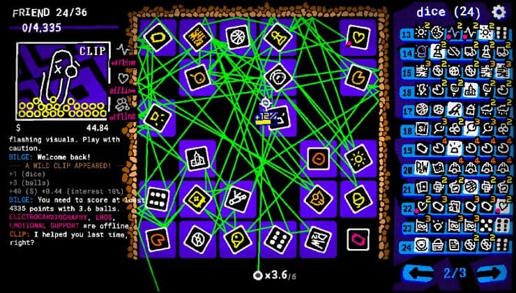 Pool game roguelike STICKER/BALL is total unfiltered score-chasing chaos