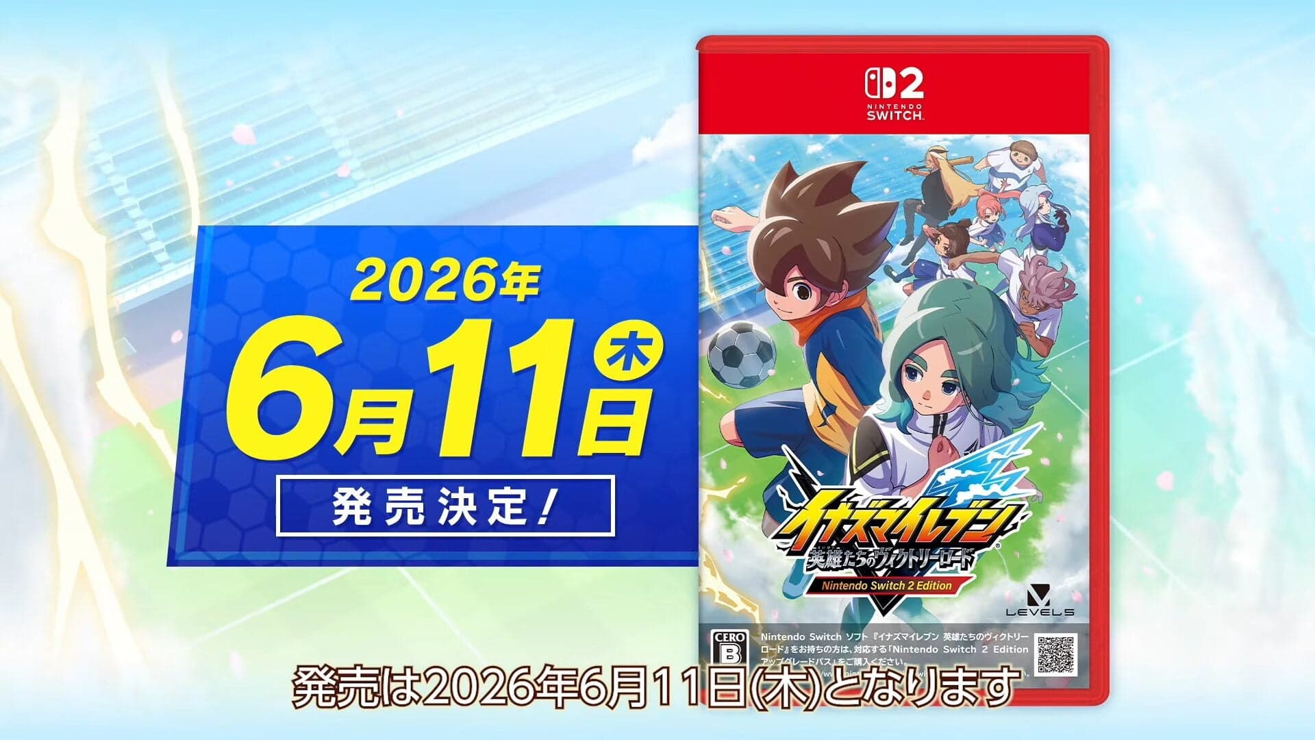 Inazuma Eleven: Victory Road – Nintendo Switch 2 Edition physical edition launches June 11 in Japan