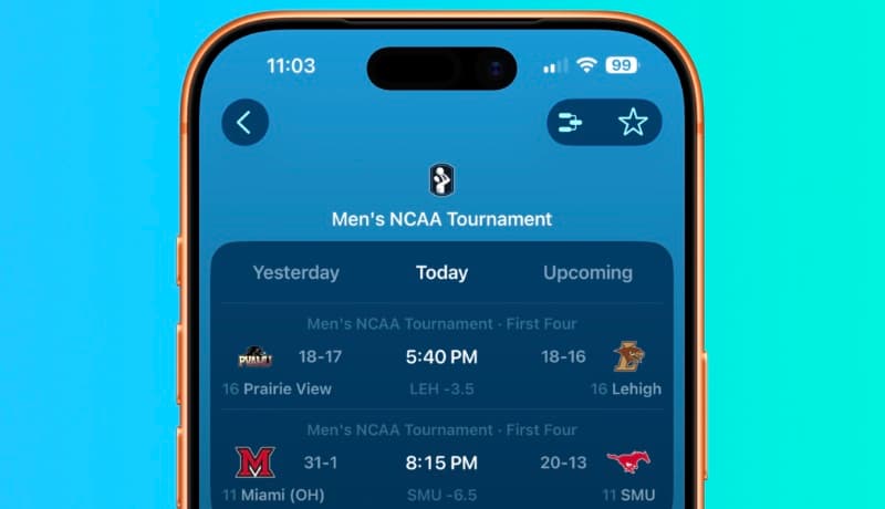 Follow NCAA March Madness in Real Time in the Apple Sports App