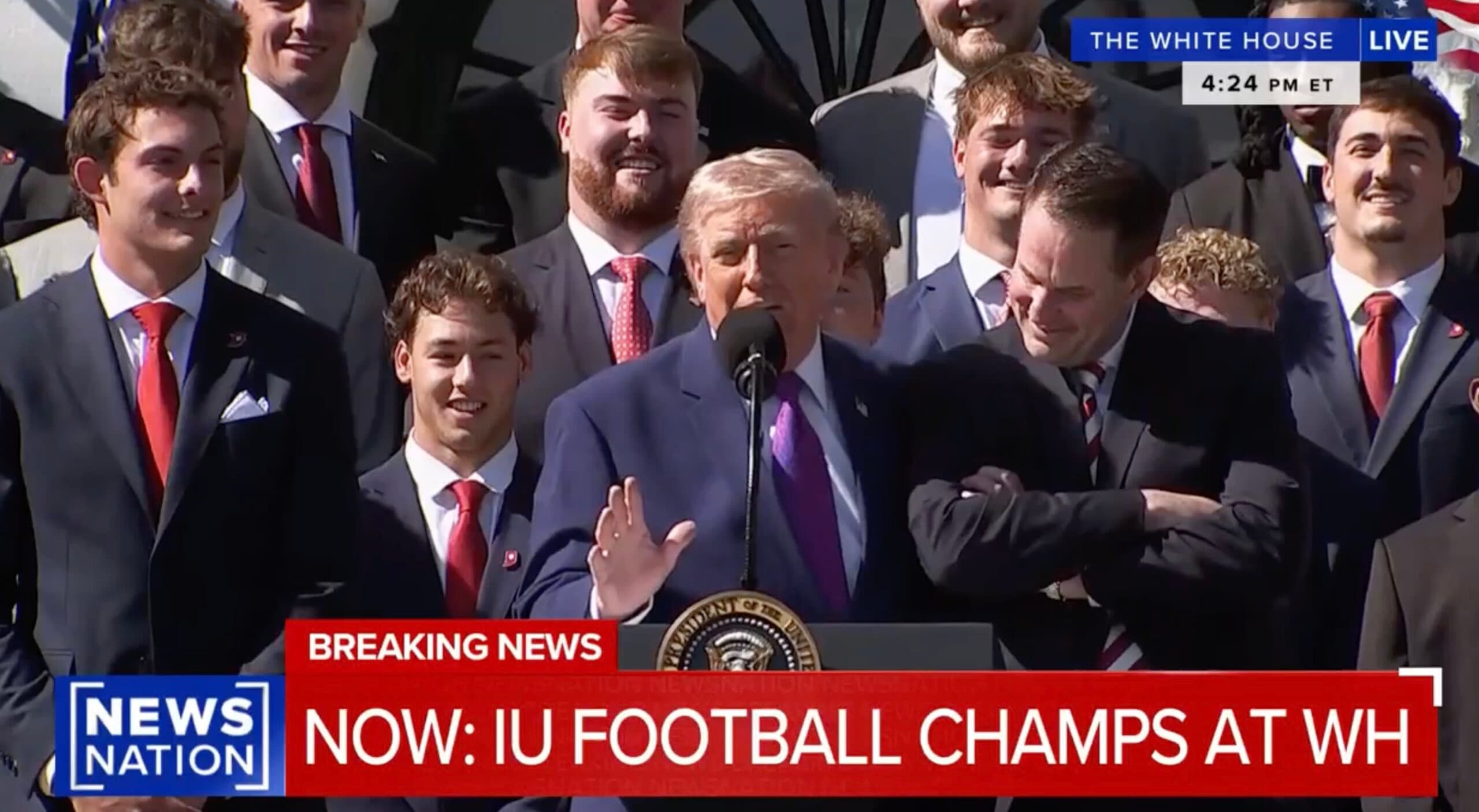 ‘Who’s Curt?’ Trump Appears Confused While Trying To Praise Coach of National Title Winner
